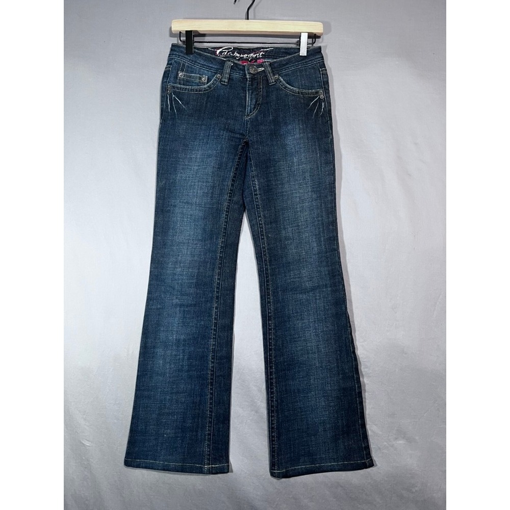 EDC by Esprit Five Dark Wash Bootcut Jeans Low Rise Y2K Size 2 29x32